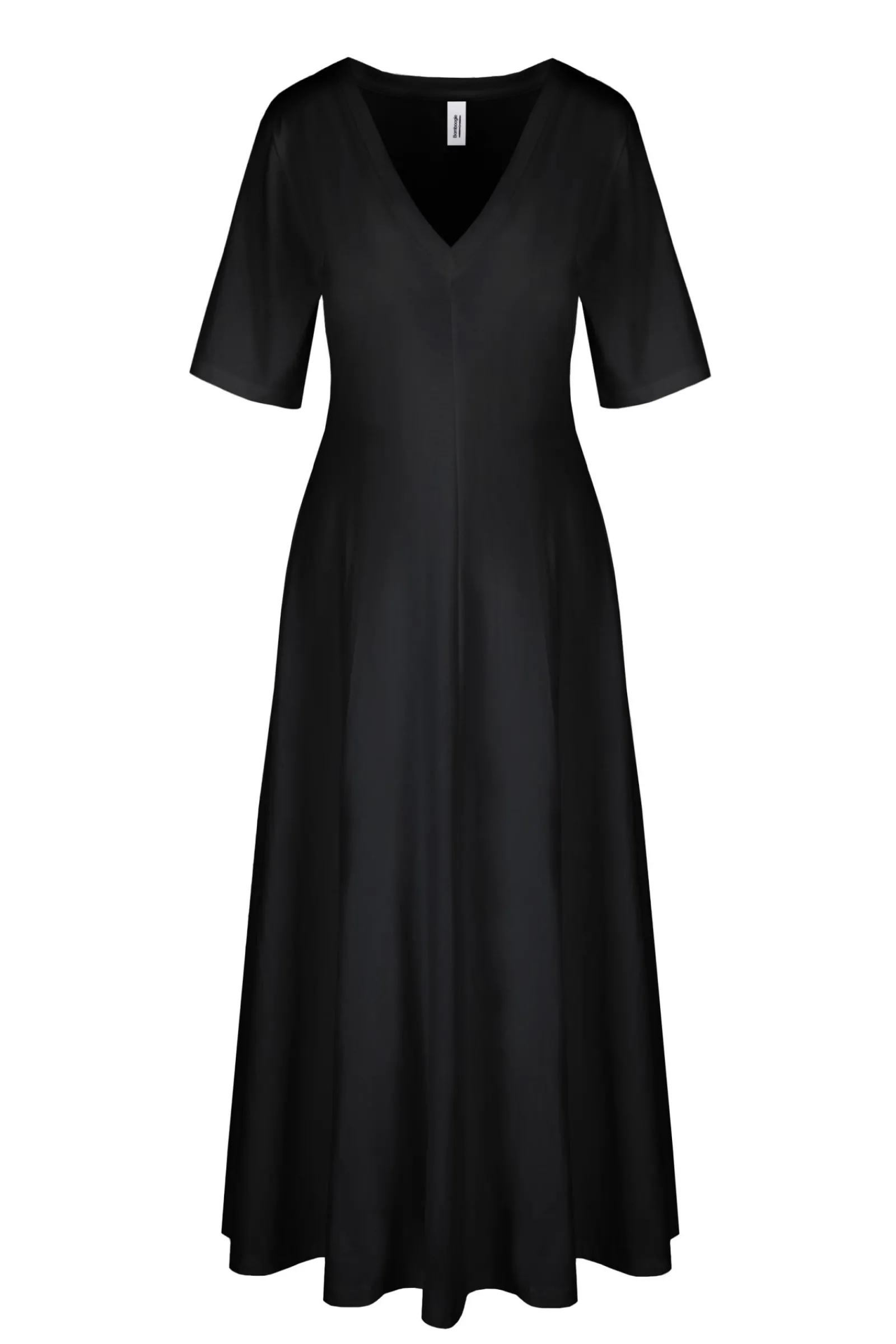 abito_con_scollo_a_v_cotone_organico_4.webp Donna Bomboogie Abiti>Abito Con Scollo A V Cotone Organico