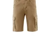 Uomo Bomboogie Bermuda & Shorts>Bermuda Cargo In Gabardina Di Cotone