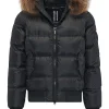 Uomo Bomboogie Bomber>Bomber Imbottito In Piuma Con Bordo In Pelliccia Folta
