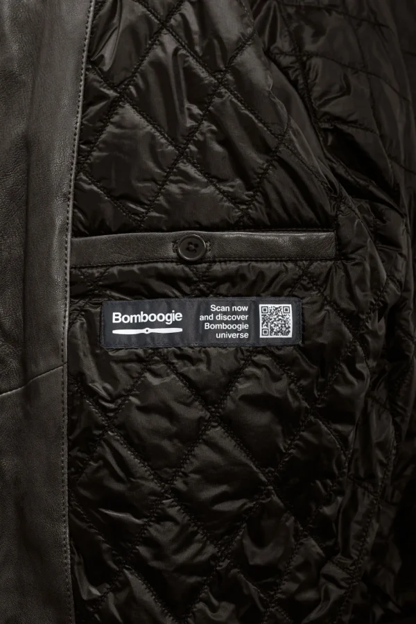 Uomo Bomboogie Giacche In Pelle>Bomber In Pelle Foo