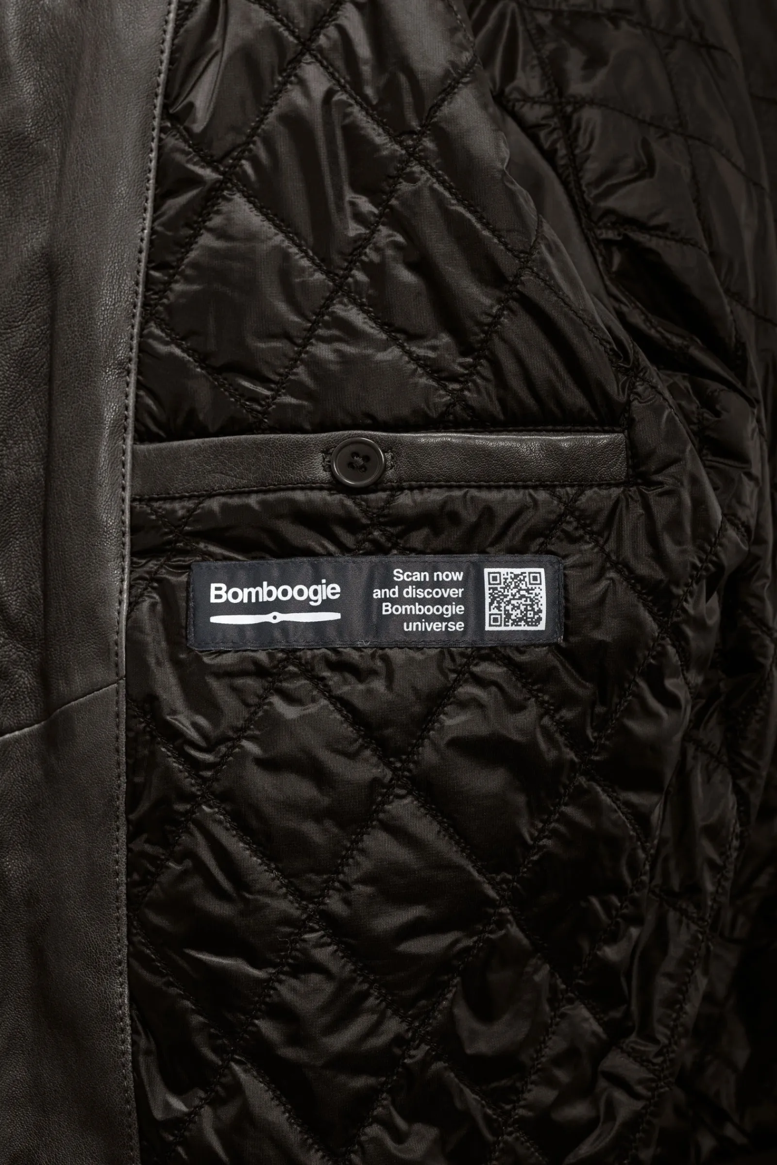 bomber_in_pelle_foo_3.webp Uomo Bomboogie Giacche In Pelle>Bomber In Pelle Foo