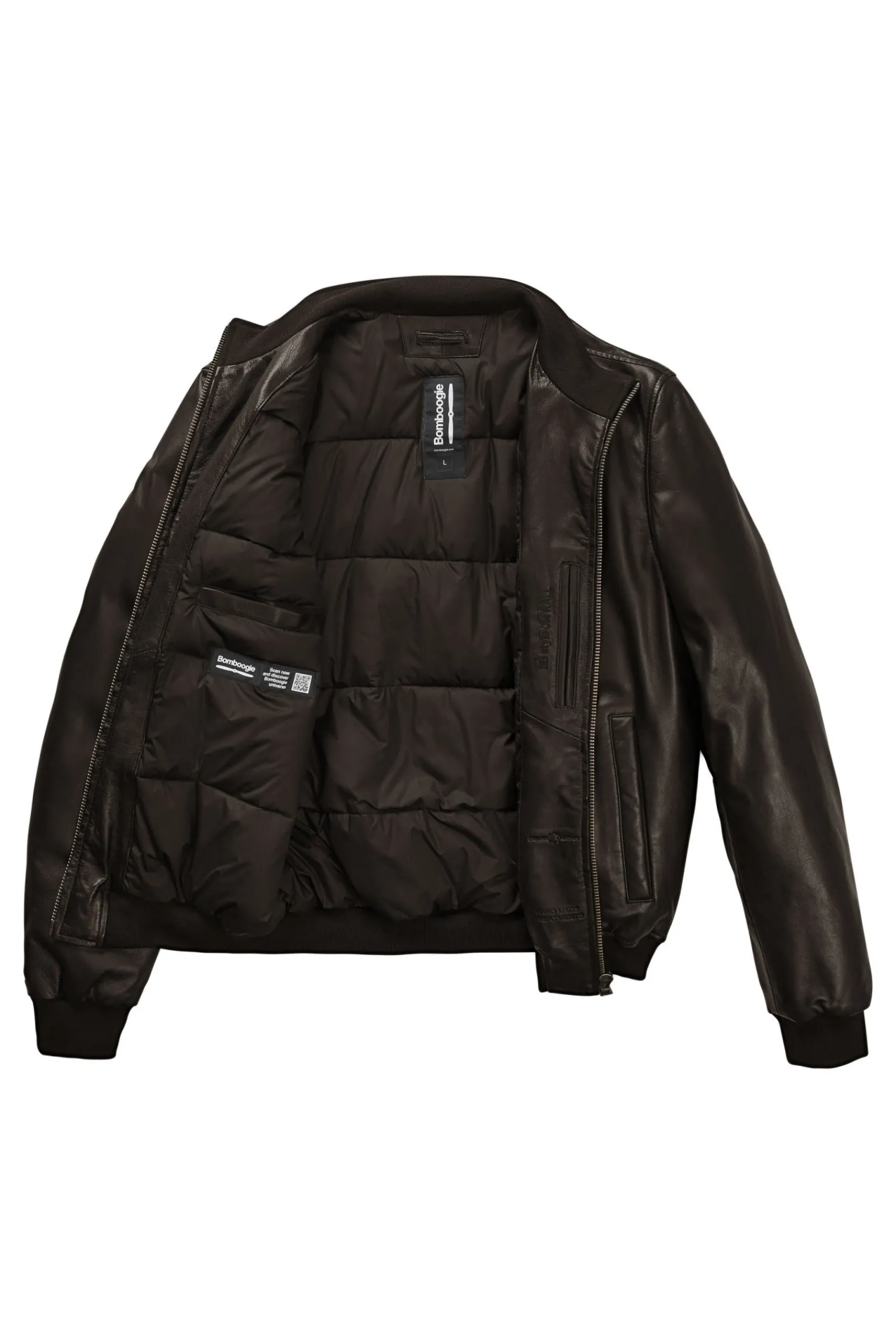 bomber_in_pelle_kall_3.webp Uomo Bomboogie Giacche In Pelle>Bomber In Pelle Kall
