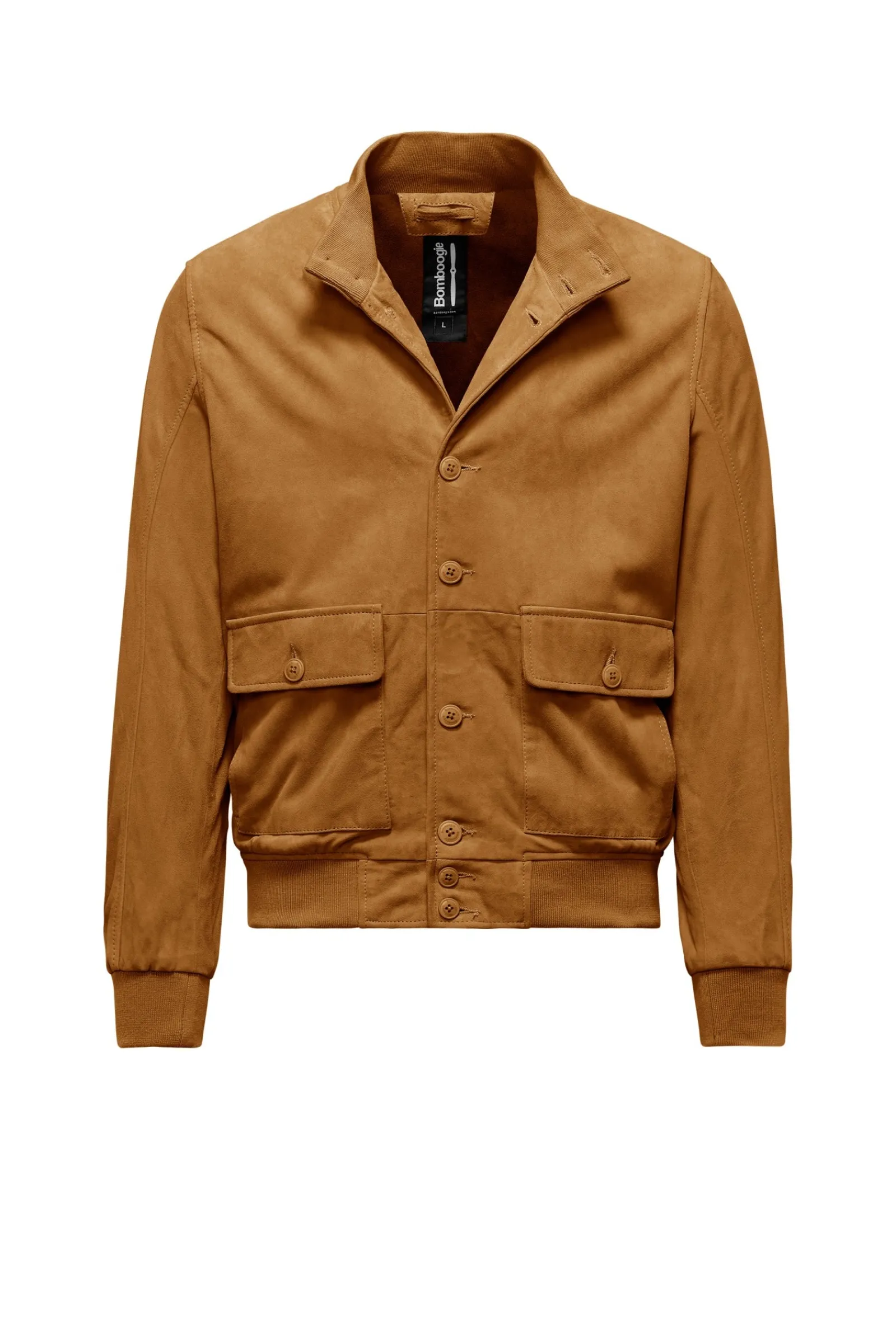 bomber_in_pelle_scamosciata_walt_4.webp Uomo Bomboogie Giacche In Pelle | Bomber>Bomber In Pelle Scamosciata Walt