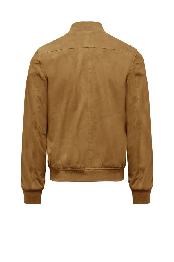 Uomo Bomboogie Giacche In Pelle | Bomber>Bomber In Pelle Scamosciata Walt