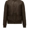 Uomo Bomboogie Giacche In Pelle>Bomber In Pelle Walt
