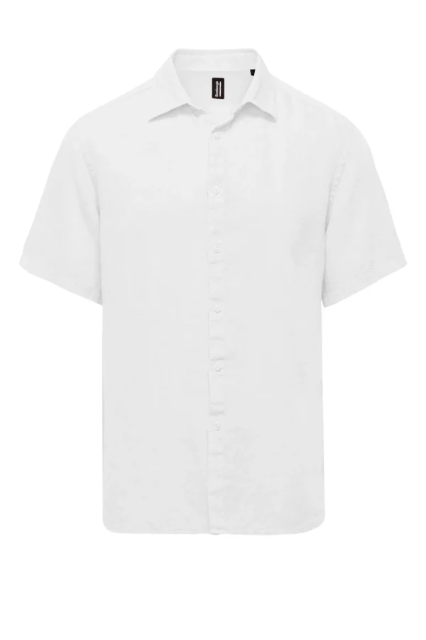 Uomo Bomboogie Camicie>Camicia A Manica Corta In Lino