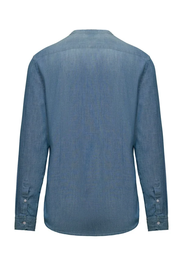 Uomo Bomboogie Camicie>Camicia Con Collo Alla Coreana