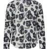 Uomo Bomboogie Camicie>Camicia In Lino/Cotone Con Stampa Digitale E Colletto
