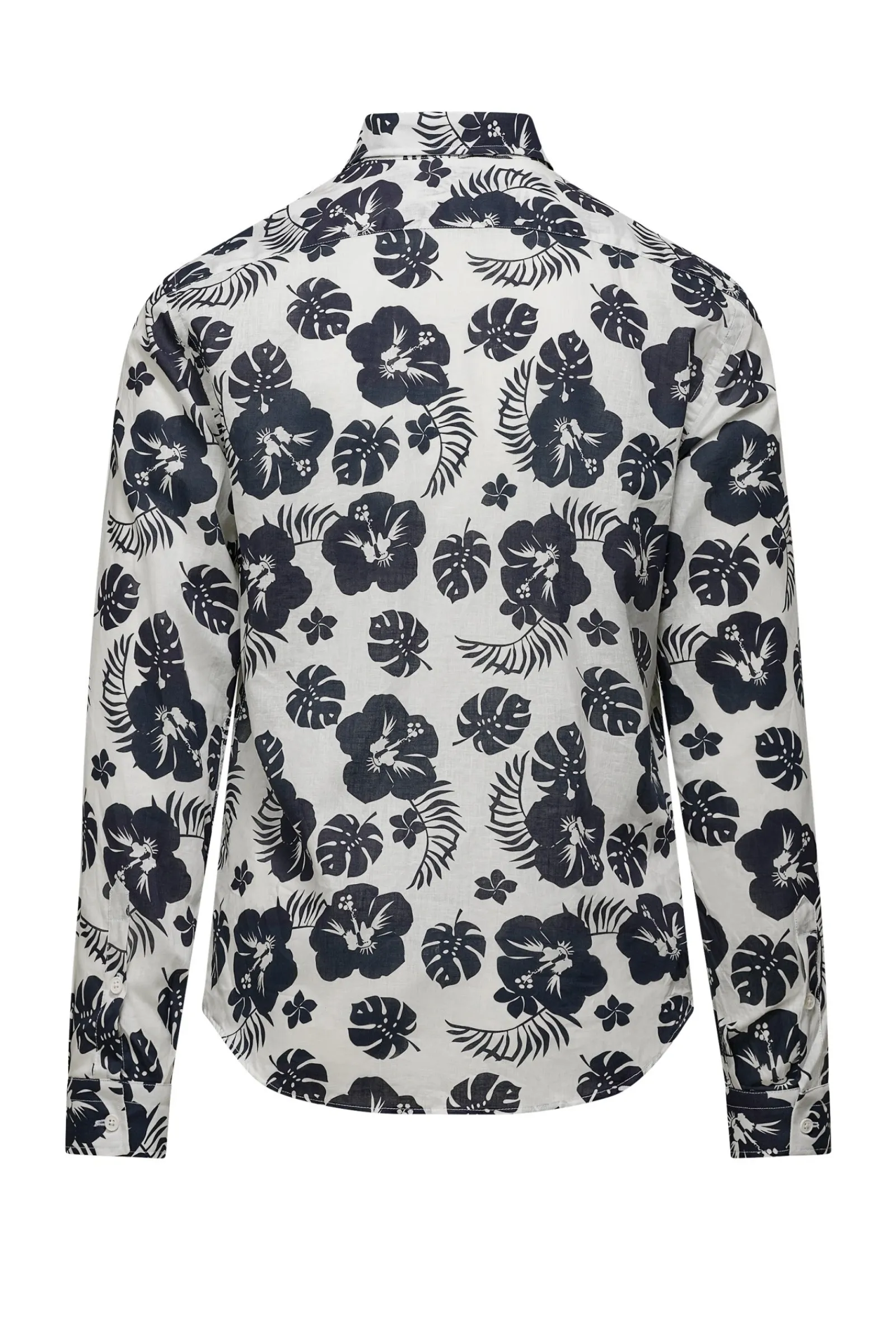 camicia_in_linocotone_con_stampa_digitale_e_colletto_4.webp Uomo Bomboogie Camicie>Camicia In Lino/Cotone Con Stampa Digitale E Colletto