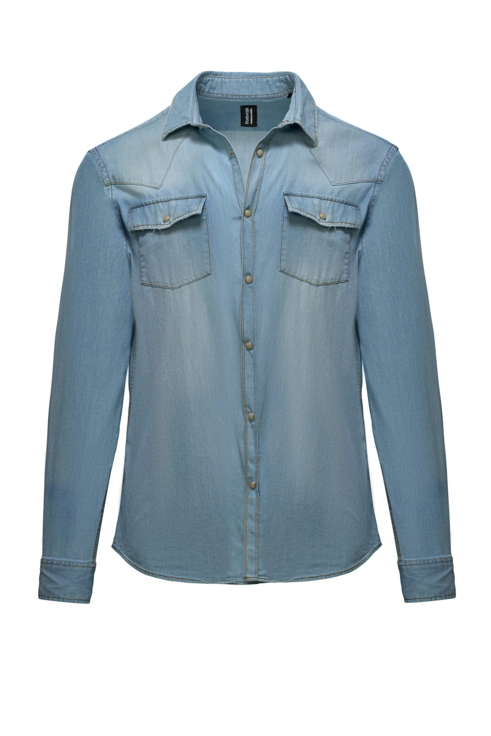 camicia_rodeo_in_denim_elasticizzato_3.webp Uomo Bomboogie Camicie>Camicia Rodeo In Denim Elasticizzato