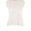 Donna Bomboogie T-Shirts>Canotta Girocollo In Cotone Con Bordino