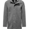 Uomo Bomboogie Cappotti>Cappotto In Lana Cotta Collo Alto