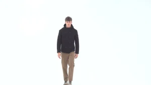 Uomo Bomboogie Cappotti>Cappotto In Lana Cotta Con Cappuccio