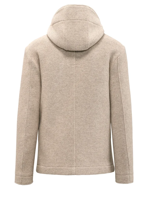 Uomo Bomboogie Cappotti>Cappotto In Lana Cotta Con Cappuccio