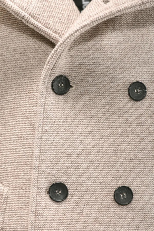 Uomo Bomboogie Cappotti>Cappotto In Lana Cotta Con Cappuccio
