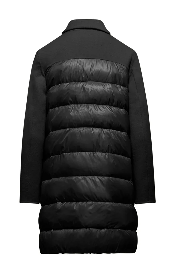 Donna Bomboogie Cappotti>Cappotto In Panno Di Lana E Nylon