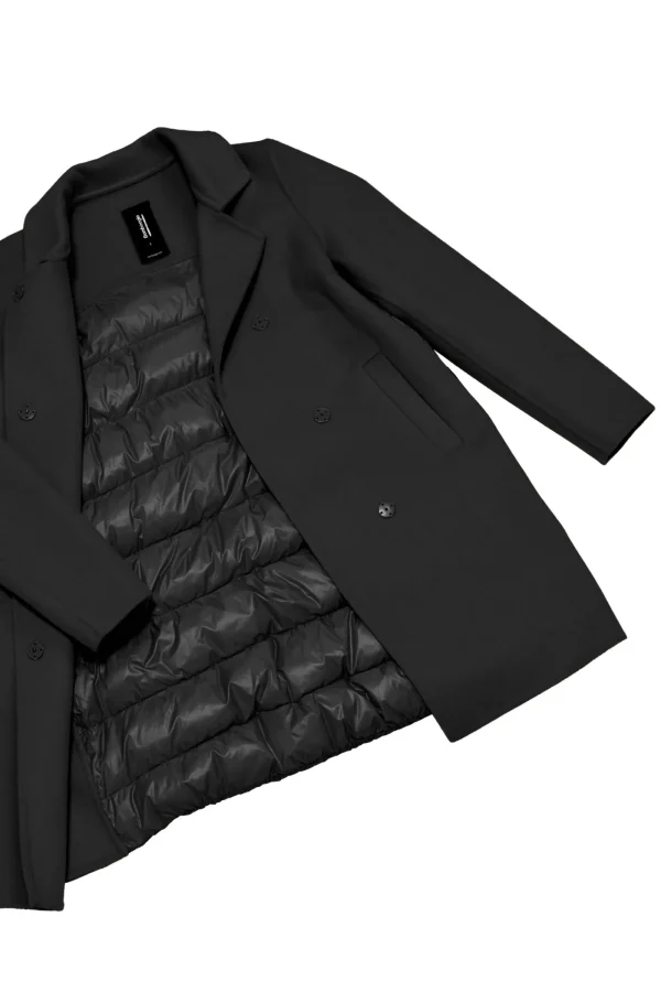 Donna Bomboogie Cappotti>Cappotto In Panno Di Lana E Nylon