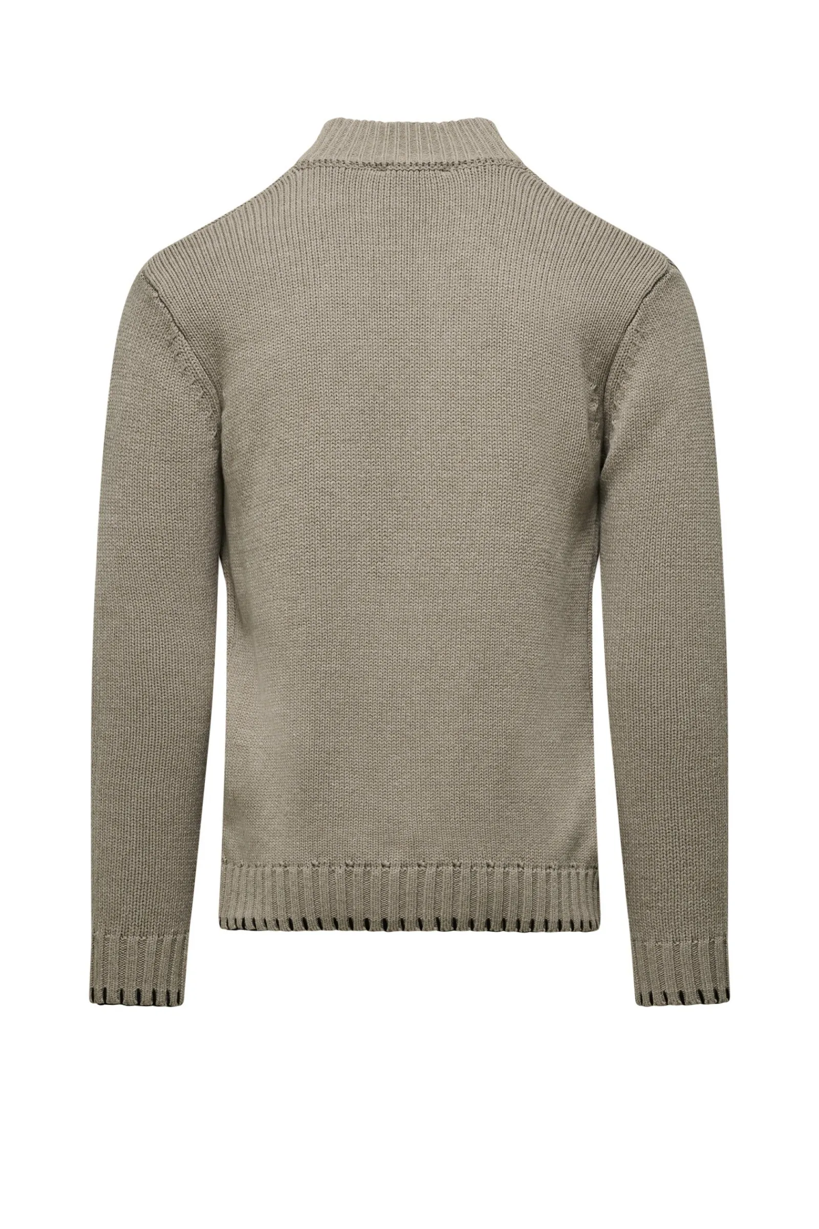 cardigan_collo_alto_con_zip_4.webp Uomo Bomboogie Maglioni & Pullover>Cardigan Collo Alto Con Zip