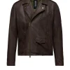 Uomo Bomboogie Giacche In Pelle>Chiodo In Pelle Ecto