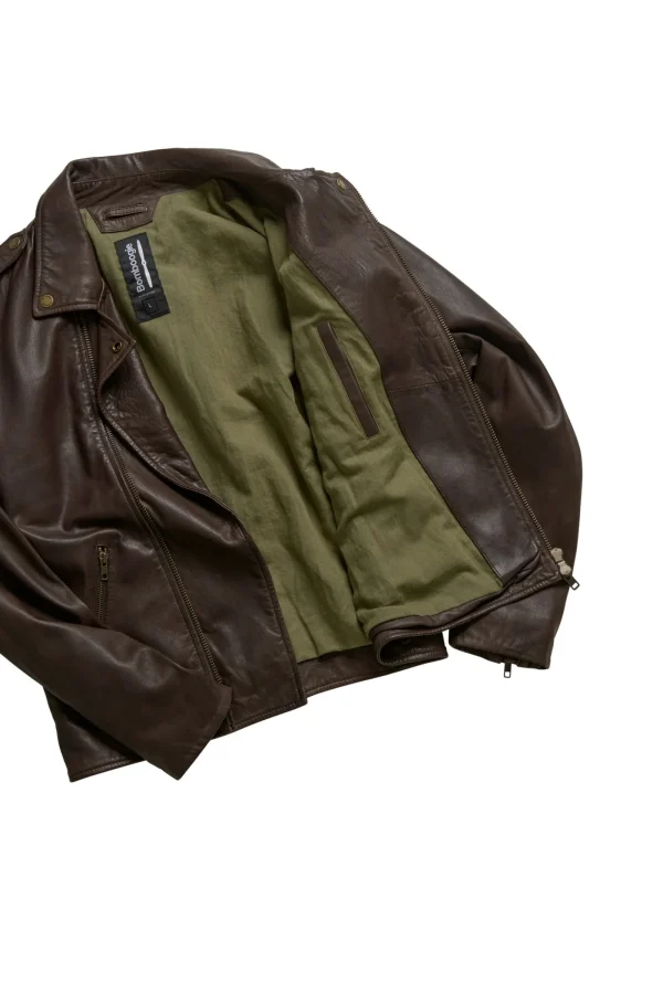 Uomo Bomboogie Giacche In Pelle>Chiodo In Pelle Ecto