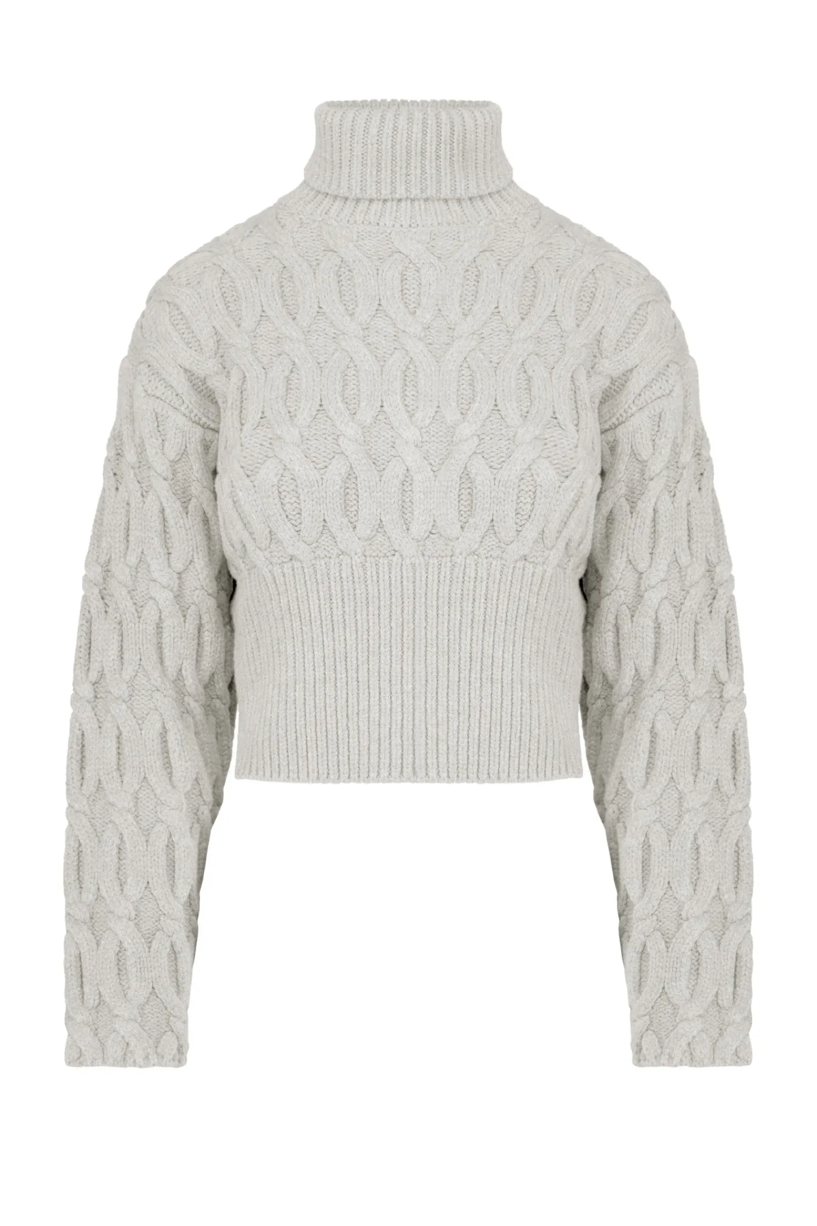 dolcevita_con_trecce_in_misto_lana_0.webp Donna Bomboogie Maglioni & Pullover>Dolcevita Con Trecce In Misto Lana