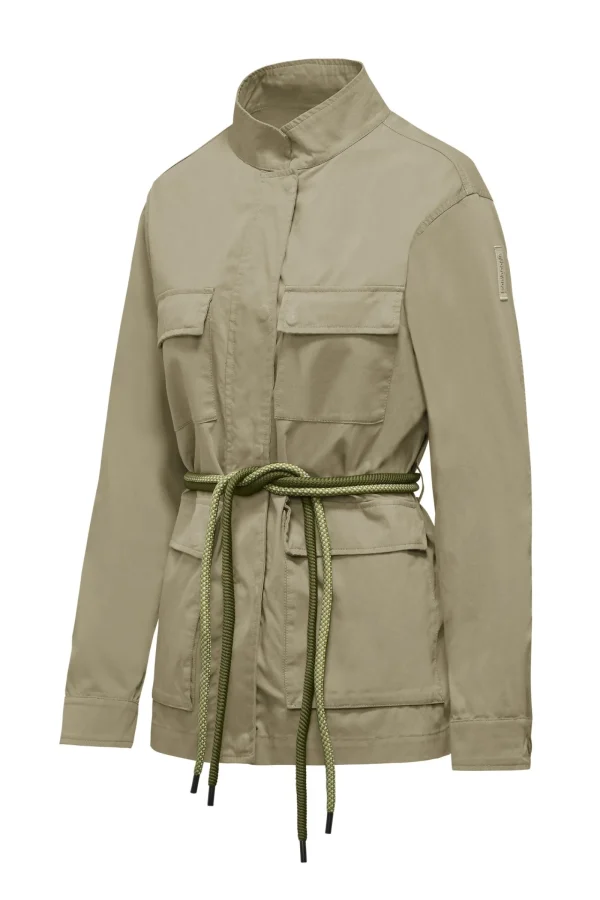 Donna Bomboogie Giacche Leggere>Field Jacket Sfoderata Con Cintura In Corda Bicolore