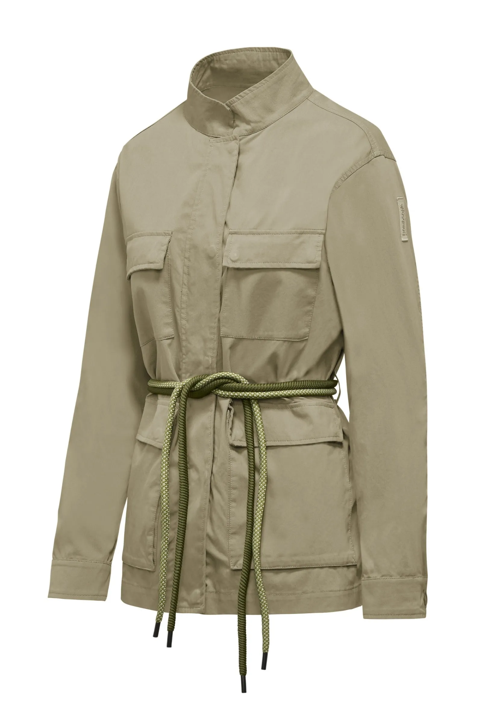 field_jacket_sfoderata_con_cintura_in_corda_bicolore_6.webp Donna Bomboogie Giacche Leggere>Field Jacket Sfoderata Con Cintura In Corda Bicolore