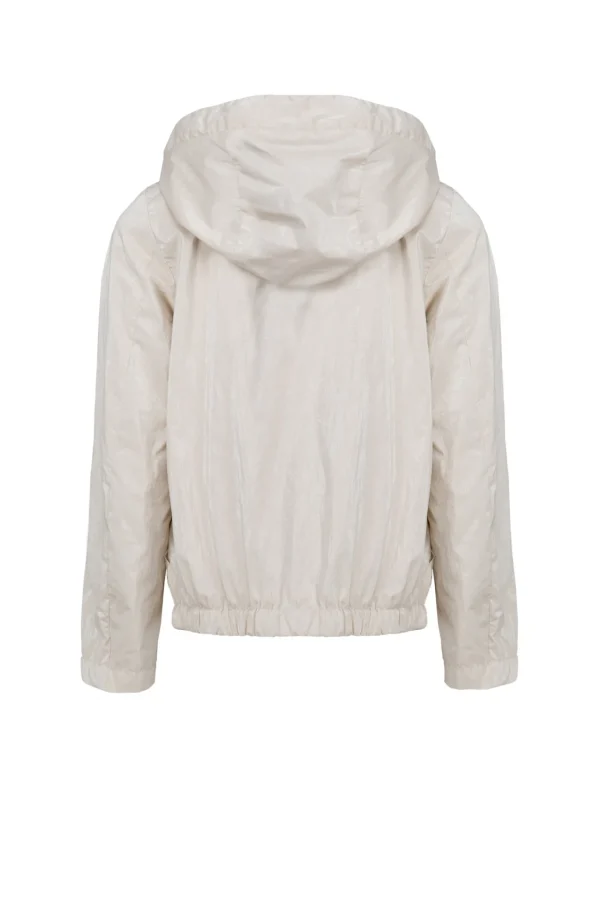 Bambino Bomboogie Bambina>Giacca Bimba In Nylon Laminato Con Cappuccio