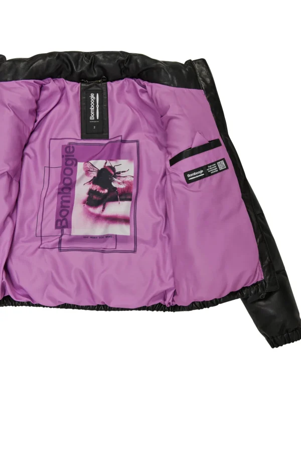 Donna Bomboogie Giacche In Pelle>Giacca In Pelle Imbottita Elly