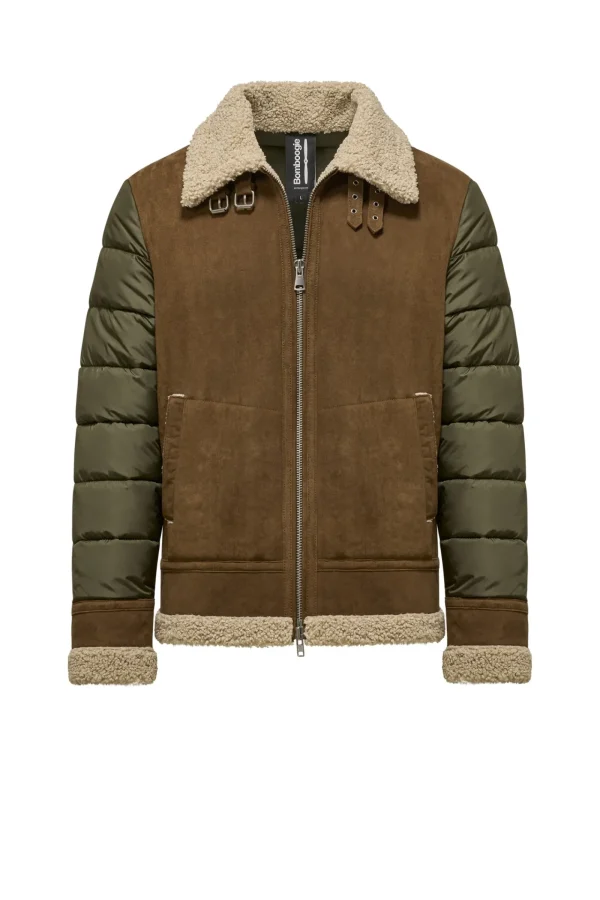 Uomo Bomboogie Giacche In Pelle>Giacca In Pelle Milk