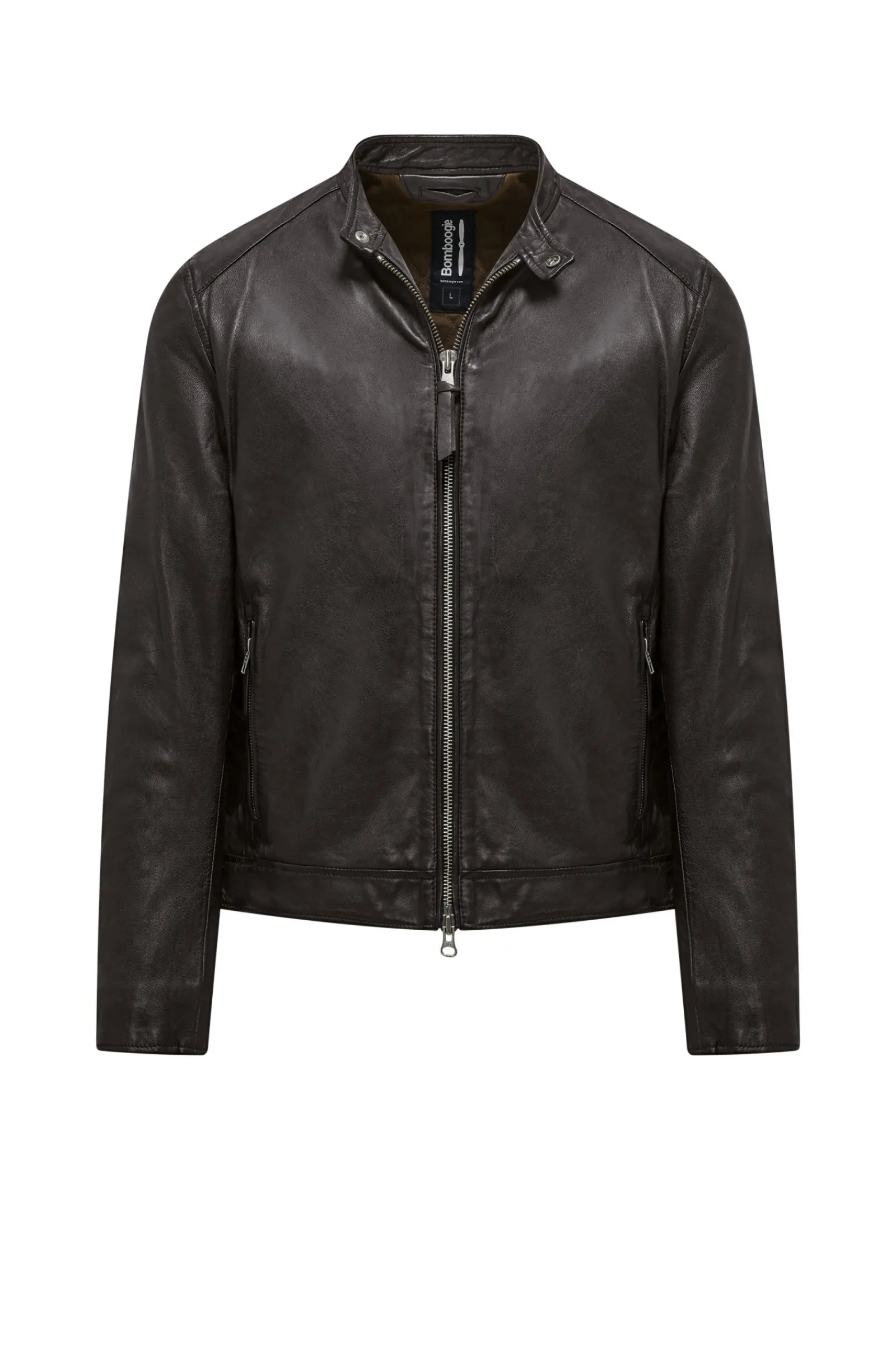 giacca_in_pelle_roy_0.webp Uomo Bomboogie Giacche In Pelle>Giacca In Pelle Roy