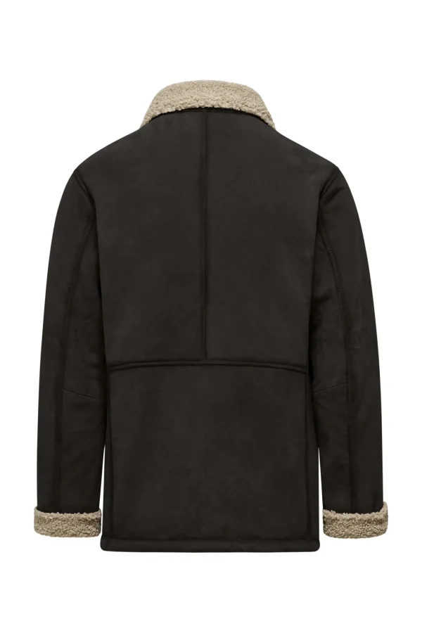 Uomo Bomboogie Giacche In Pelle>Giacca In Vera Pelle Con Bottoni