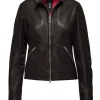 Donna Bomboogie Giacche In Pelle>Giacca In Vera Pelle Con Collo
