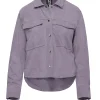 Donna Bomboogie Giacche In Pelle>Giacca-Camicia Di Pelle Scamosciata Alis