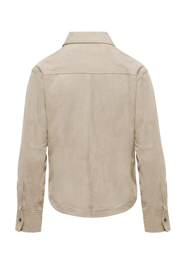 Donna Bomboogie Giacche In Pelle>Giacca-Camicia In Pelle Scamosciata Alis