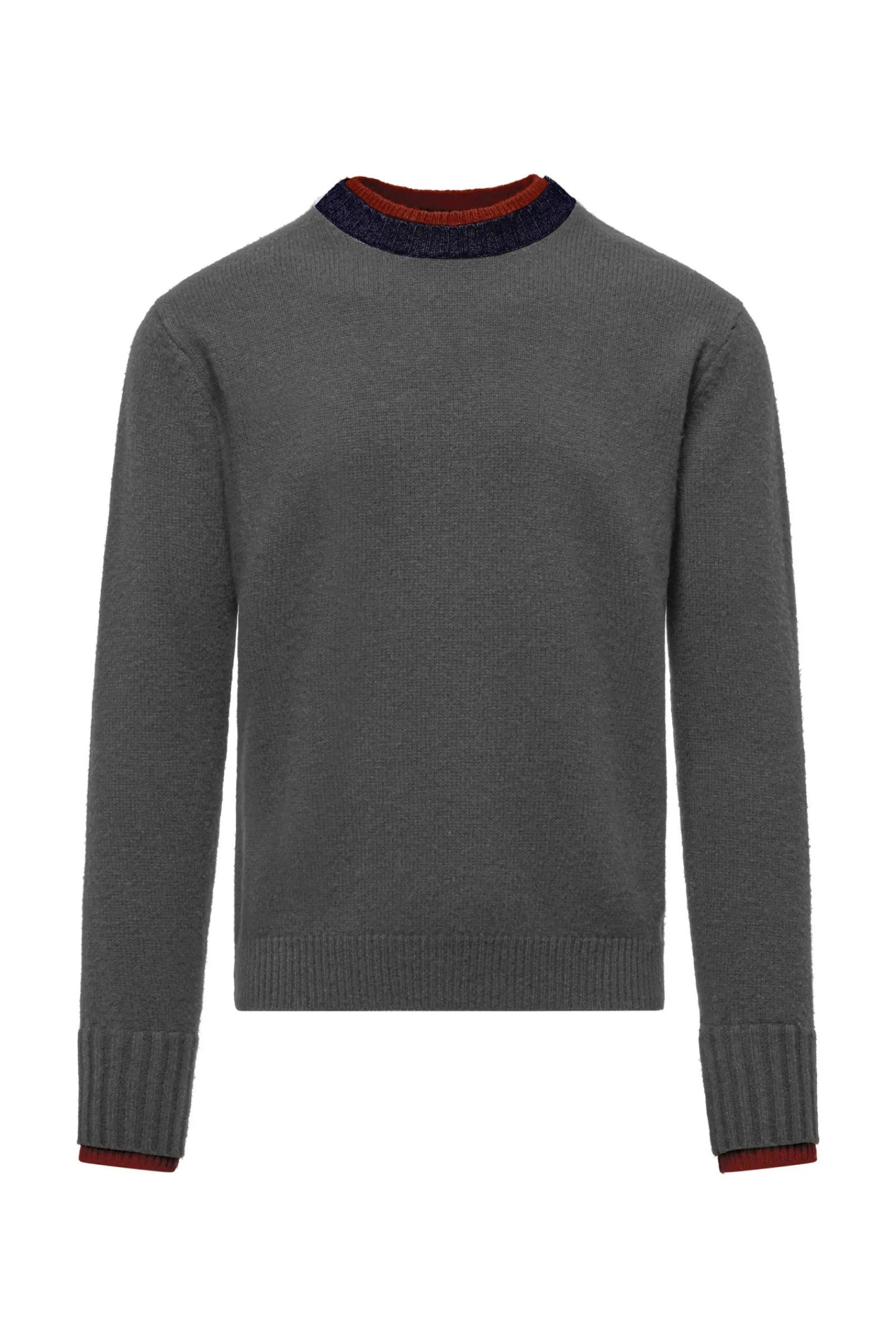 girocollo_in_lana_rasata_con_profili_bicolore_0.webp Uomo Bomboogie Maglioni & Pullover>Girocollo In Lana Rasata Con Profili Bicolore