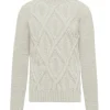 Uomo Bomboogie Maglioni & Pullover>Girocollo Misto Lana Motivo A Losanga