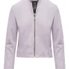 Donna Bomboogie Giacche In Pelle>Giubbino Di Pelle Scamosciata Twig