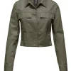 Donna Bomboogie Giacche Leggere>Giubbotto Corto In Gabardina Di Cotone/Tencel