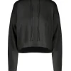 Donna Bomboogie Maglie & Felpe>Maglia In Lino E Cotone Con Cappuccio