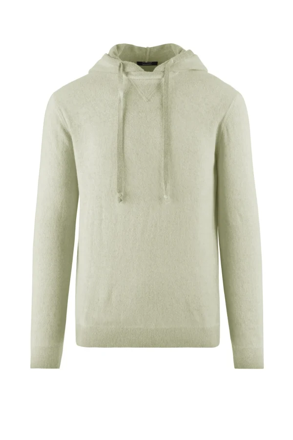 Uomo Bomboogie Maglioni & Pullover>Maglioncino In Lana Con Cappuccio