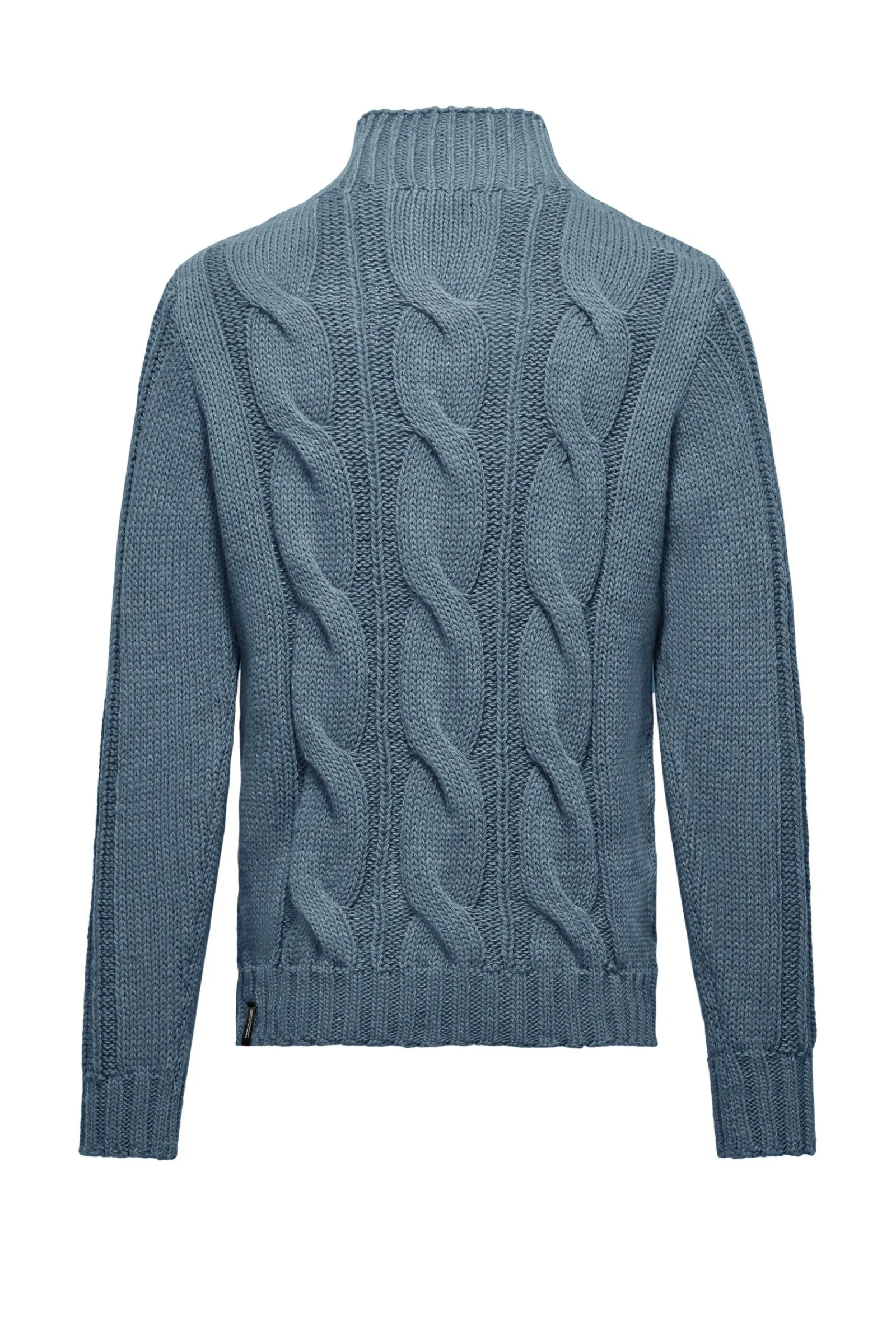 maglione_a_mezzo_collo_in_tricot_di_lana_4.webp Uomo Bomboogie Maglioni & Pullover>Maglione A Mezzo Collo In Tricot Di Lana
