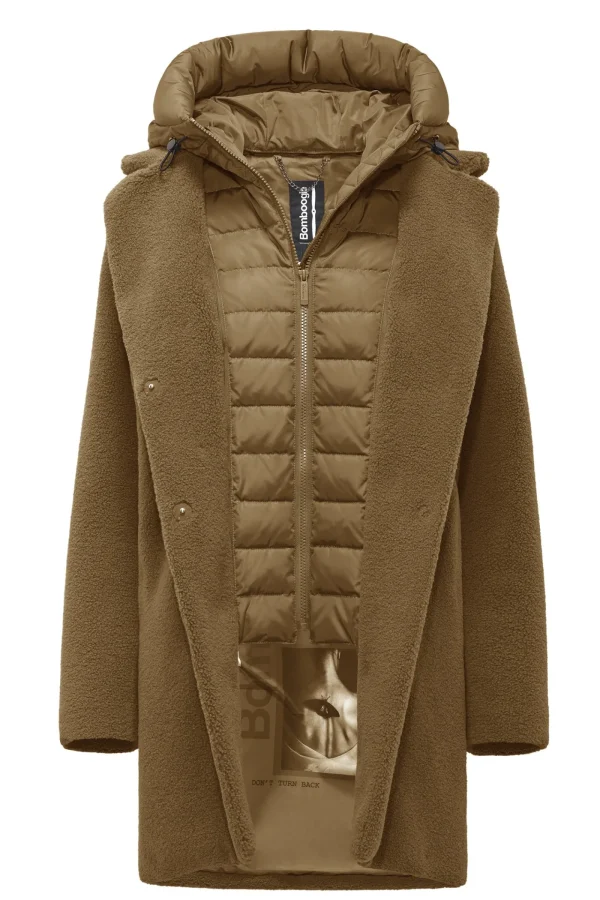 Donna Bomboogie Cappotti>Odessa Overcoat - Cappotto In Sherpa Fleece