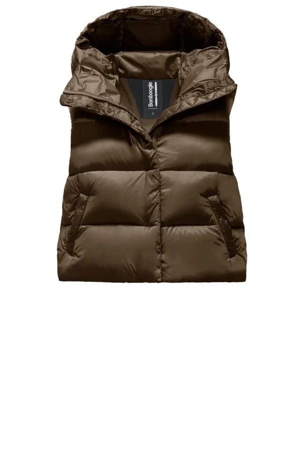Donna Bomboogie Smanicati>Ottawa Vest - Piumino Corto Smanicato In Nylon Bright