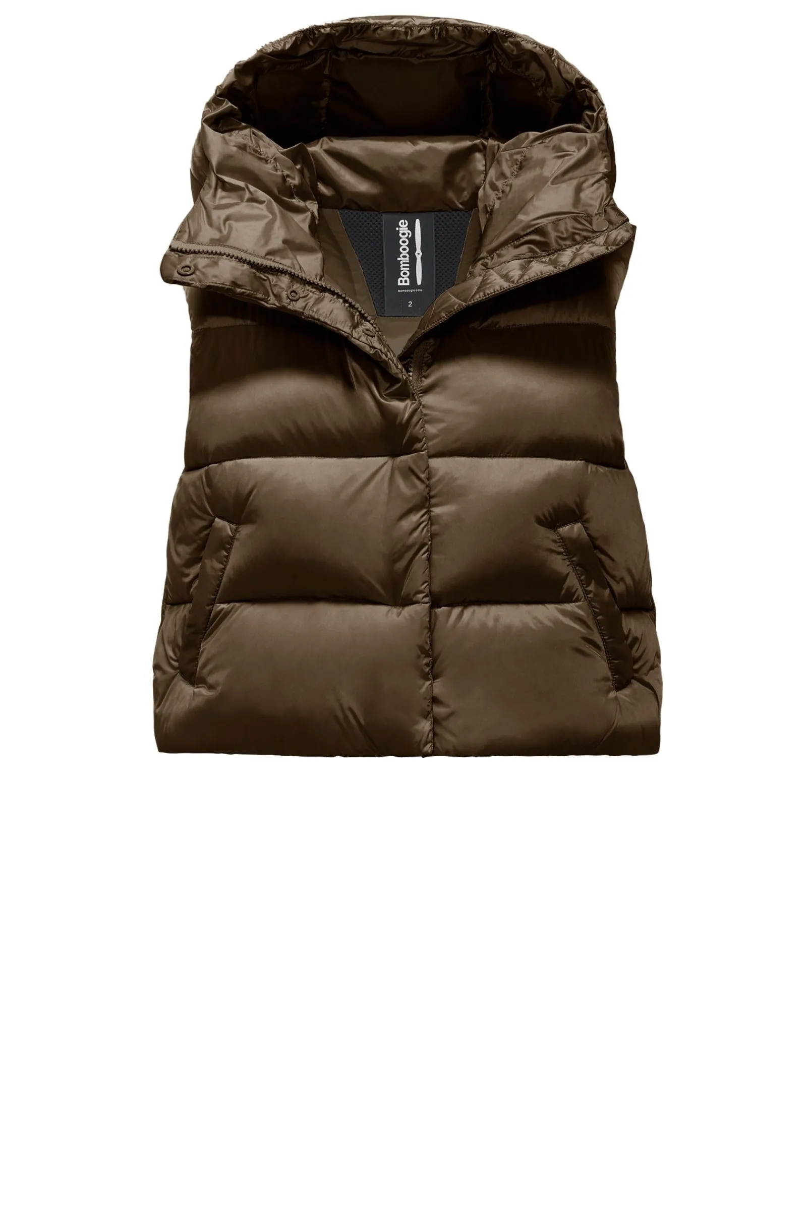ottawa_vest__piumino_corto_smanicato_in_nylon_bright_4-1.webp Donna Bomboogie Smanicati>Ottawa Vest - Piumino Corto Smanicato In Nylon Bright