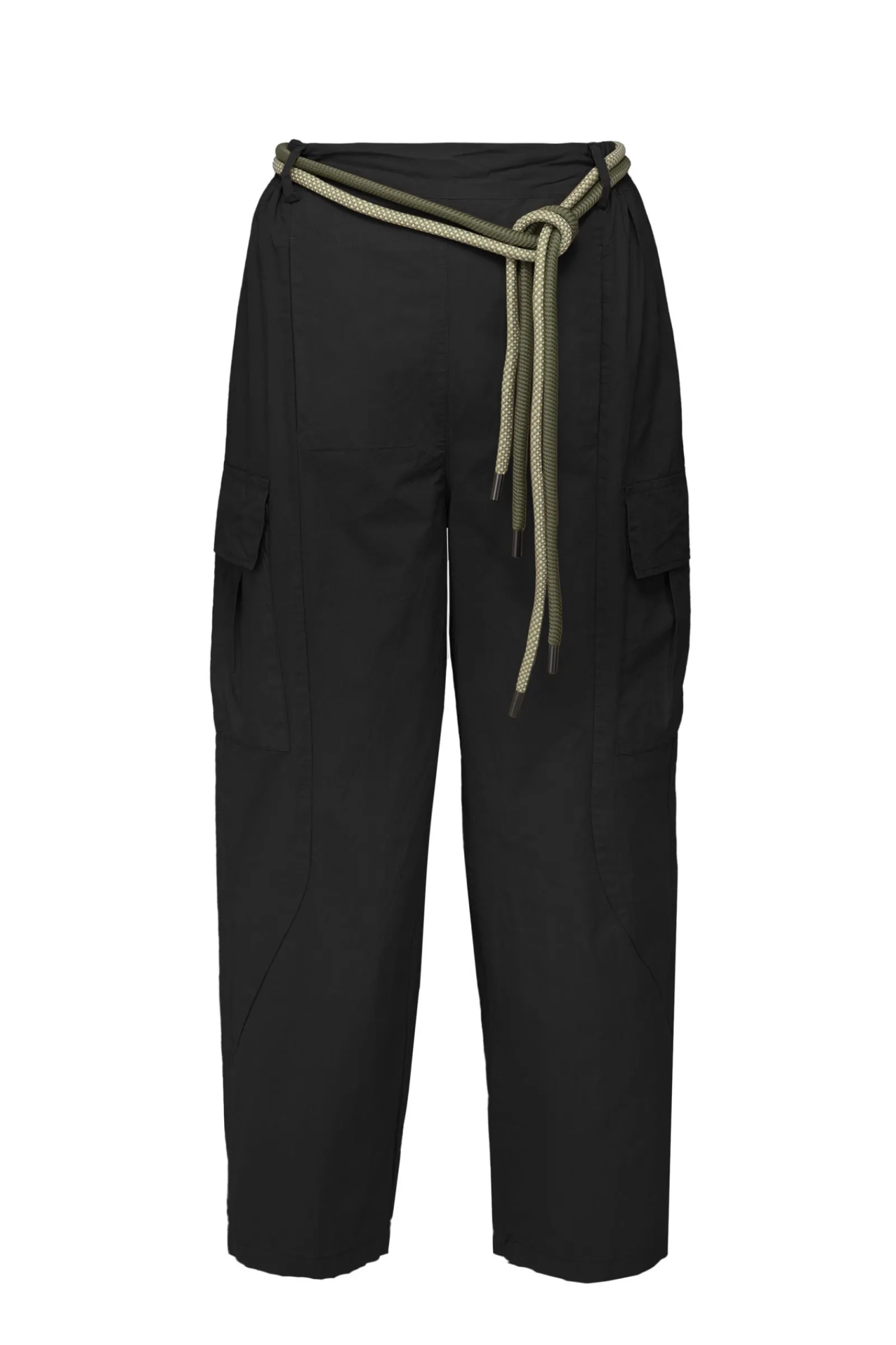 pantaloni_cargo_balloon_fit_con_cintura_in_corda_bicolore_2.webp Donna Bomboogie Pantaloni>Pantaloni Cargo Balloon Fit Con Cintura In Corda Bicolore