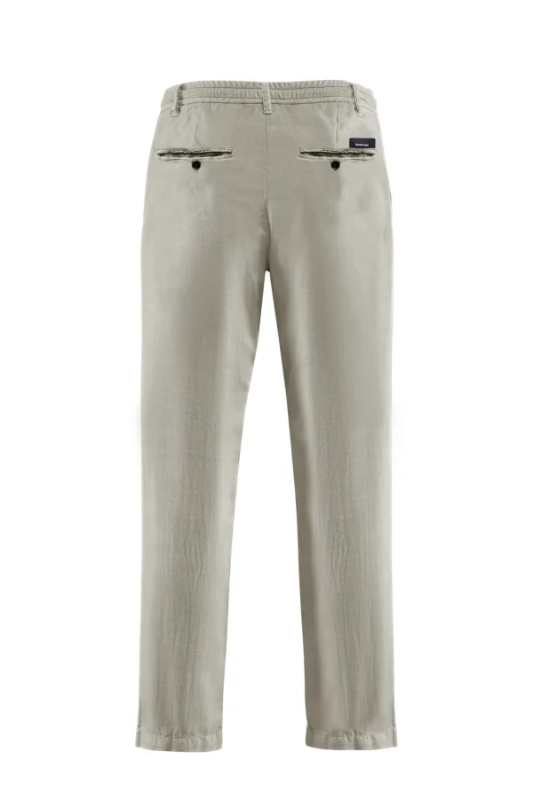 Uomo Bomboogie Pantaloni>Pantaloni Chino Con Elastico E Cordino In Vita