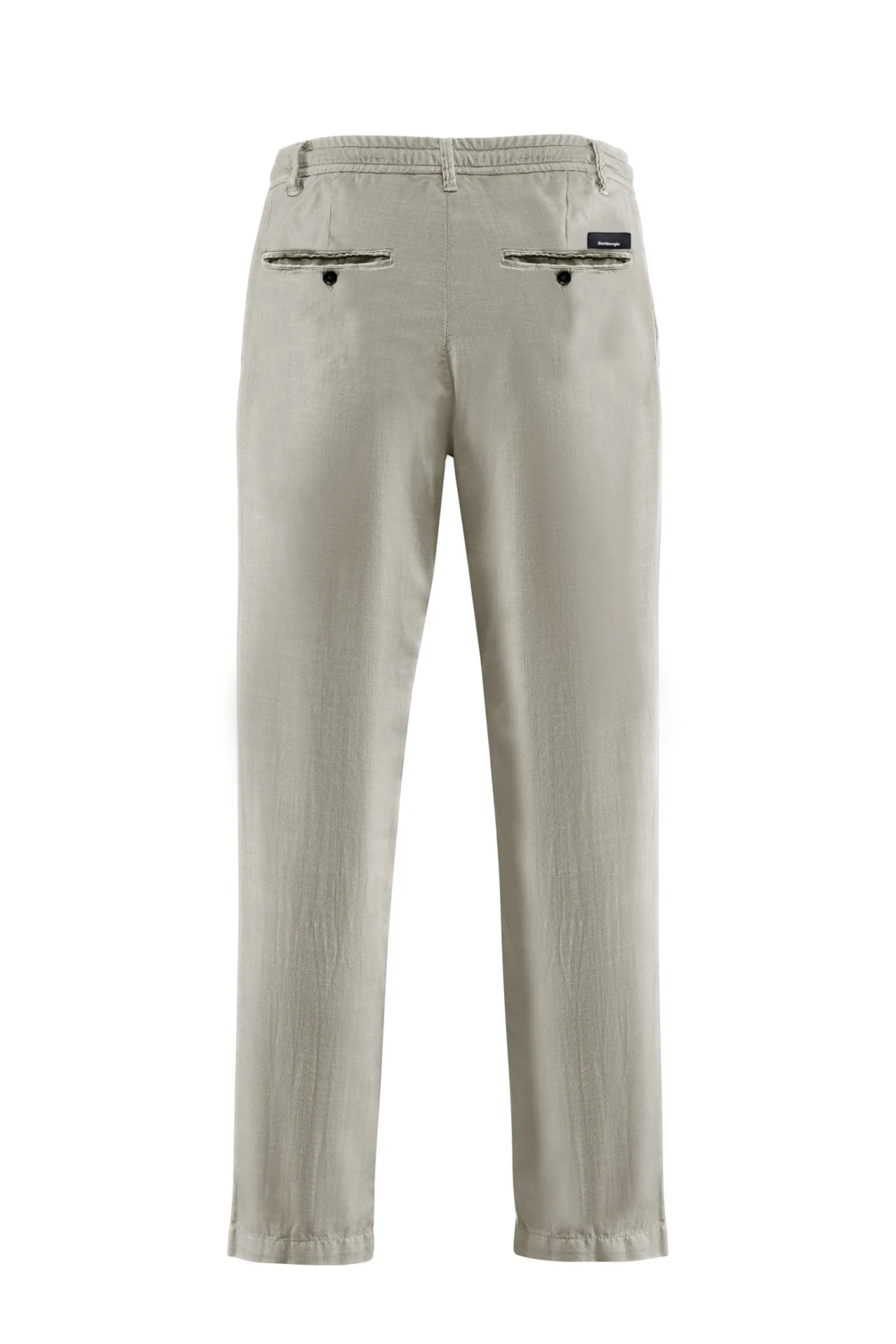 Uomo Bomboogie Pantaloni>Pantaloni Chino Con Elastico E Cordino In Vita