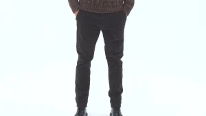 Uomo Bomboogie Pantaloni>Pantaloni Chino Slim Fit In Velluto A Coste