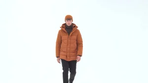Uomo Bomboogie Parka>Parka Bimaterico Imbottito In Piuma